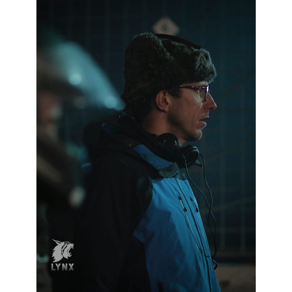 69 LYNX - Backstage - Director in front of the track - Julien Henry #lynxshortmovie ©NormanBaert